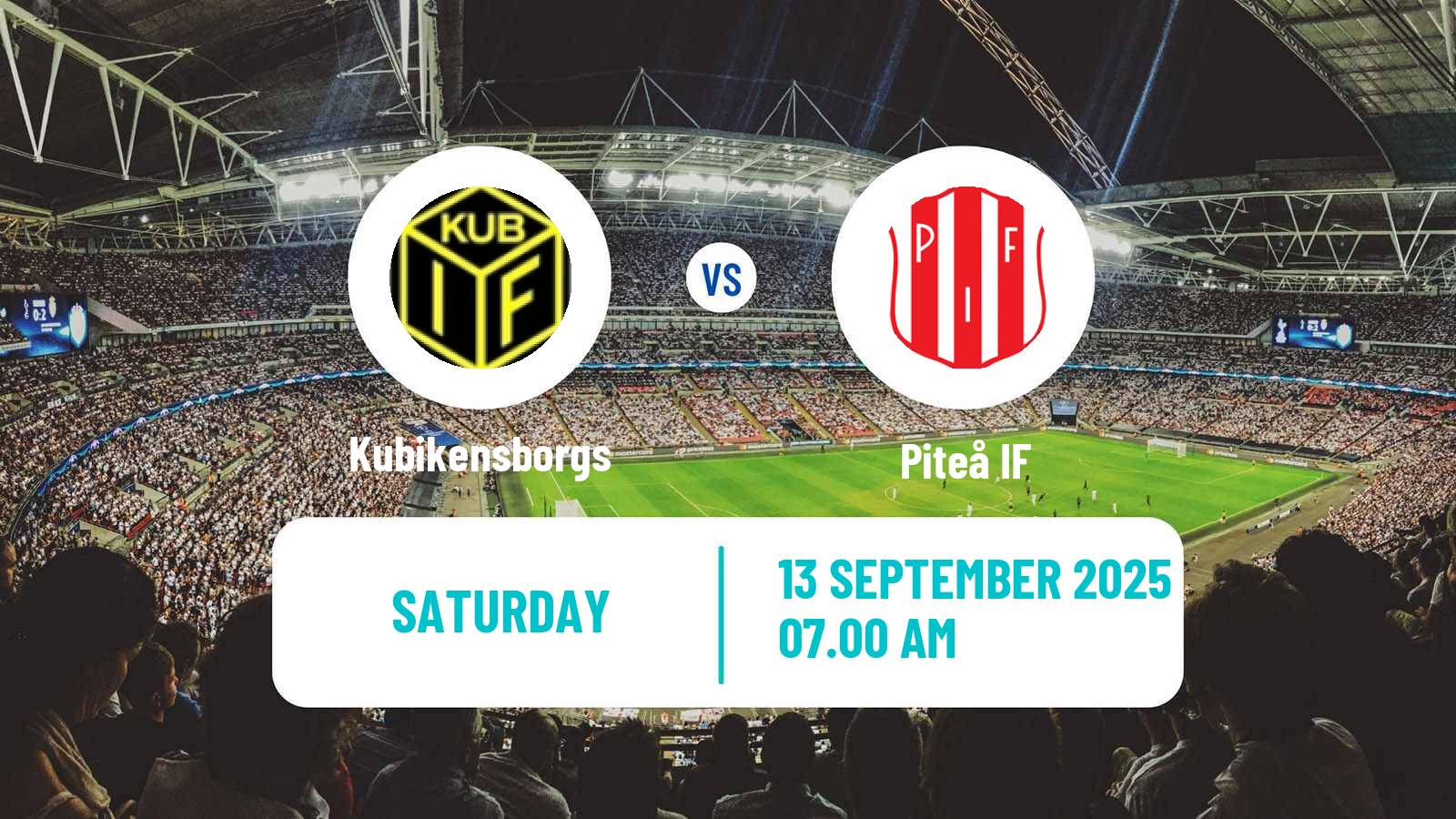 Soccer Swedish Division 2 - Norrland Kubikensborgs - Piteå