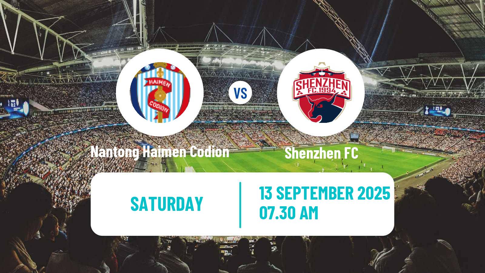 Soccer Chinese Yi League Nantong Haimen Codion - Shenzhen