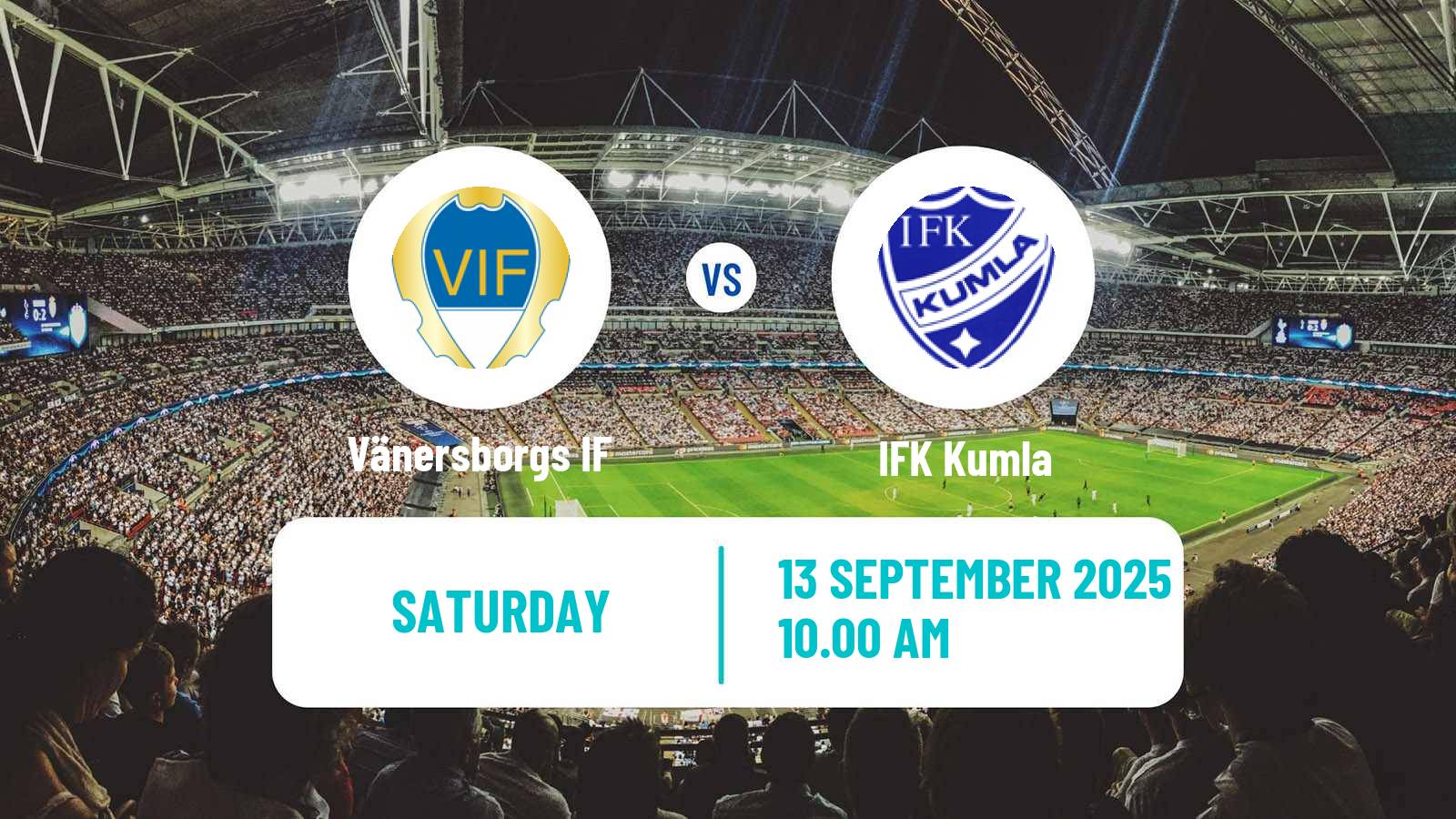 Soccer Swedish Division 2 - Norra Götaland Vänersborgs IF - Kumla