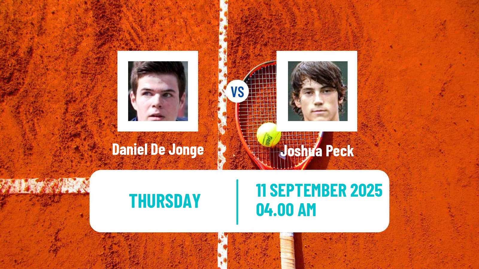 Tennis ITF M15 Madrid 2 Men Daniel De Jonge - Joshua Peck