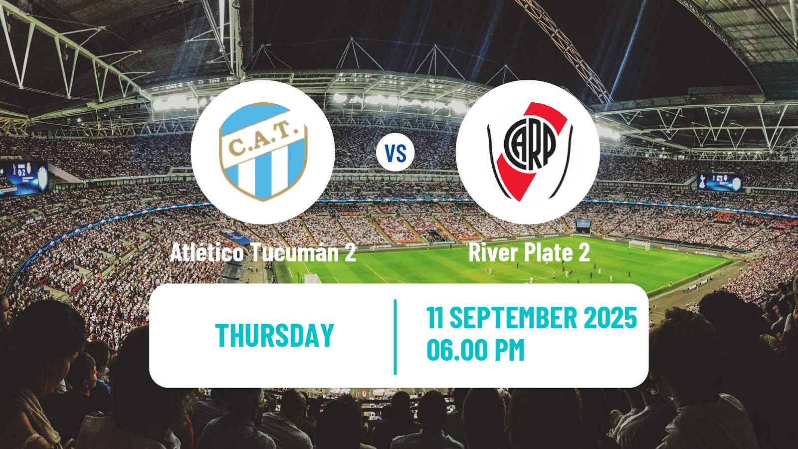 Soccer Argentinian Reserve League Atlético Tucumán 2 - River Plate 2