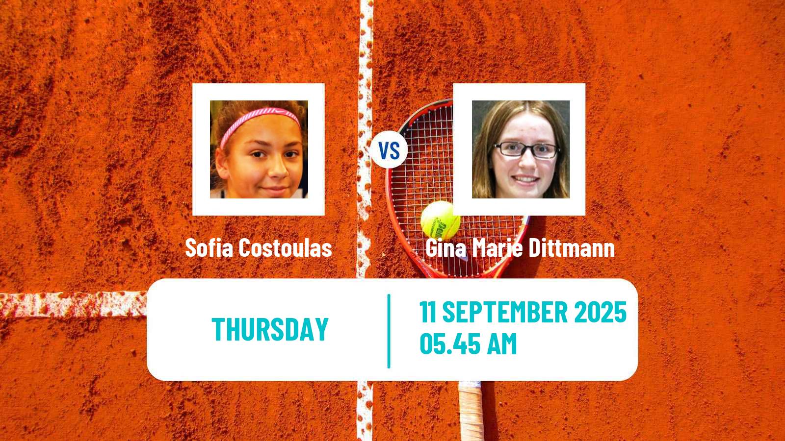 Tennis ITF W75 Le Neubourg Women Sofia Costoulas - Gina Marie Dittmann