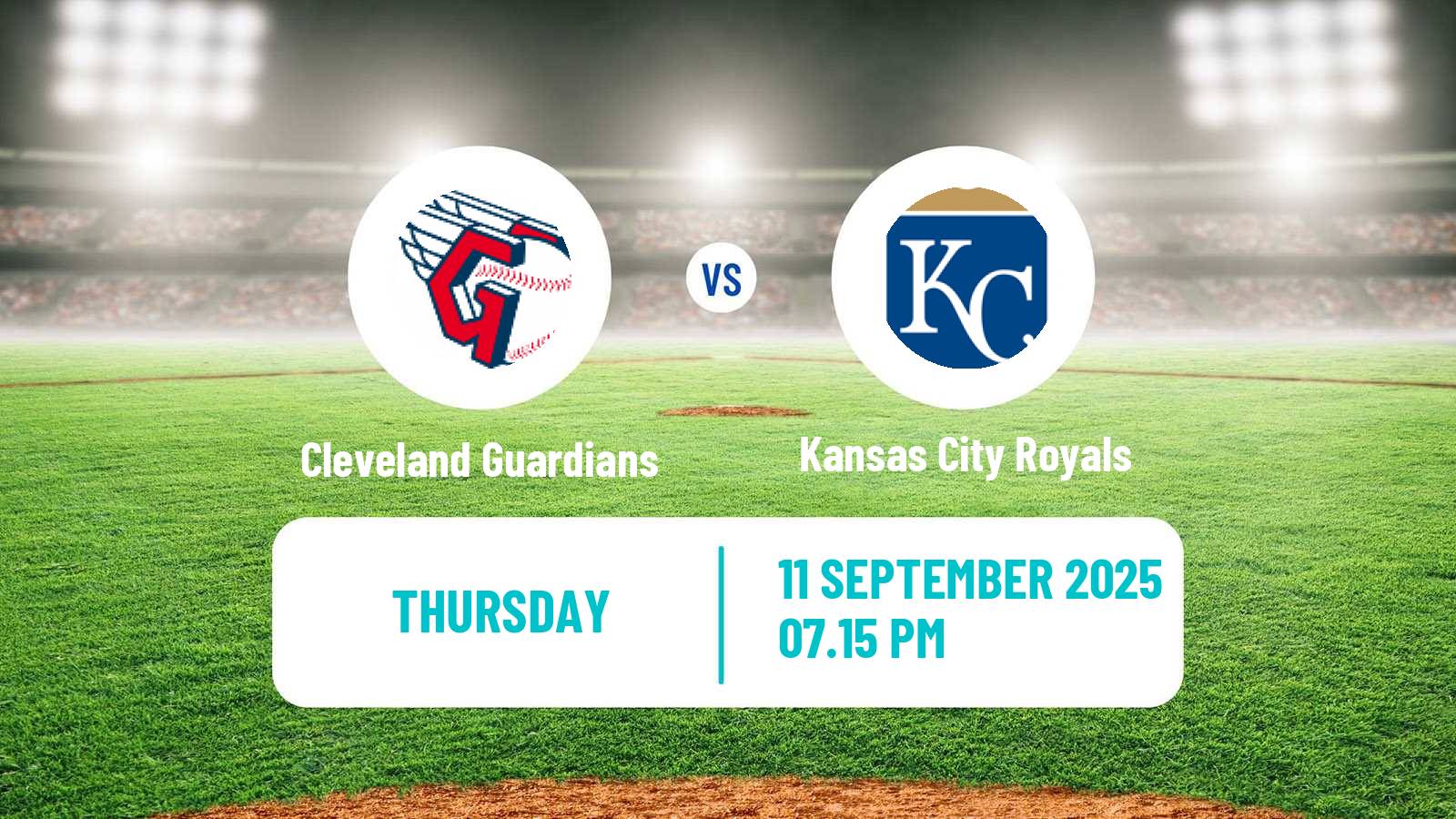 Baseball MLB Cleveland Guardians - Kansas City Royals