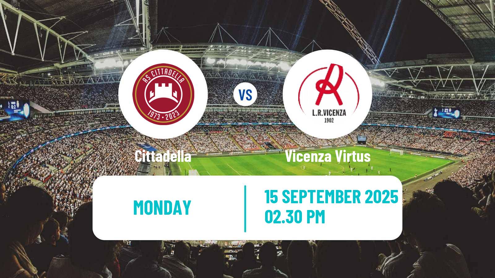 Soccer Italian Serie C Group A Cittadella - Vicenza Virtus