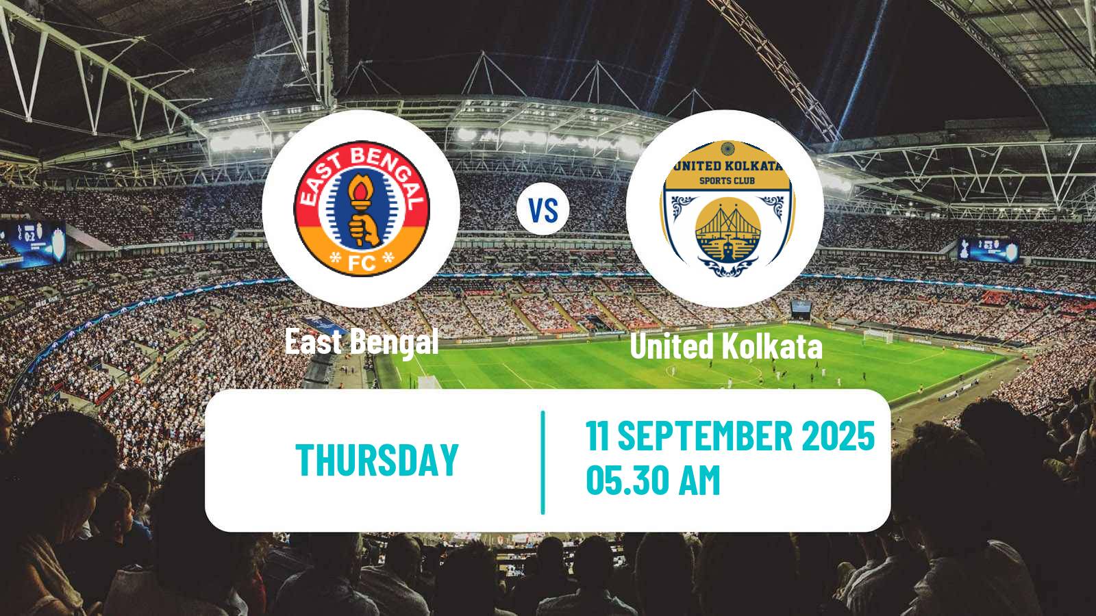 Soccer Calcutta Premier Division East Bengal - United Kolkata