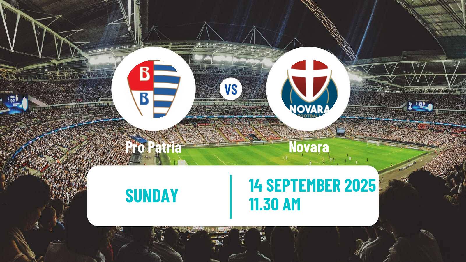 Soccer Italian Serie C Group A Pro Patria - Novara