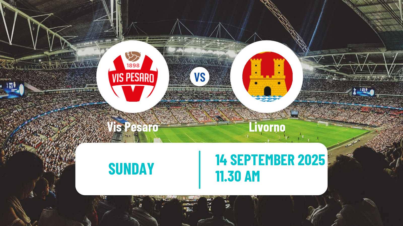 Soccer Italian Serie C Group B Vis Pesaro - Livorno