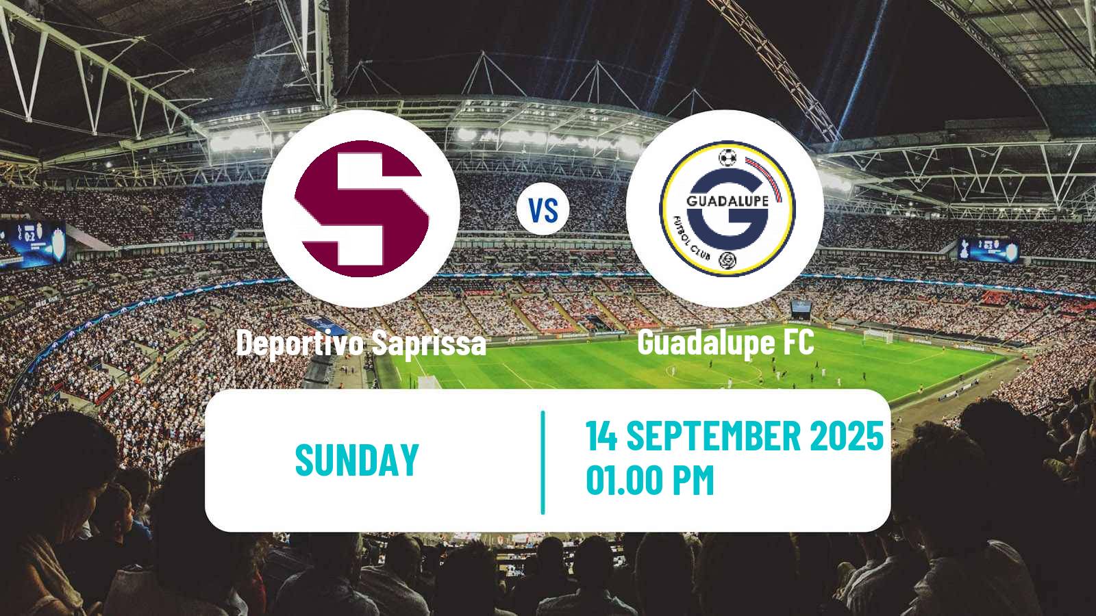 Soccer Costa Rican Primera Division Deportivo Saprissa - Guadalupe
