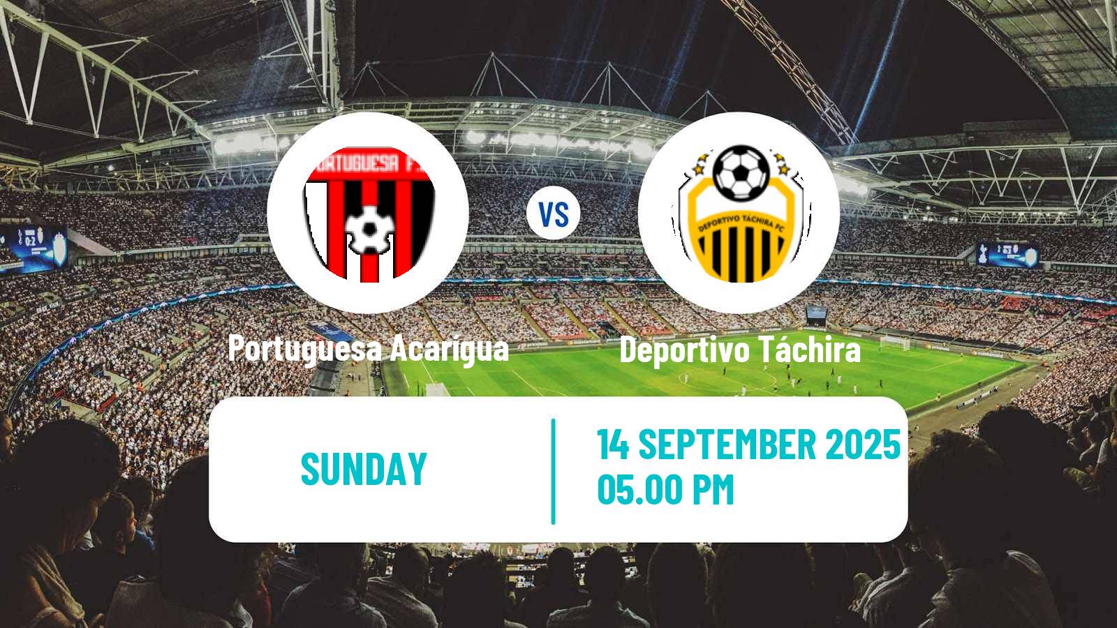 Soccer Venezuelan Primera Division Portuguesa Acarígua - Deportivo Táchira