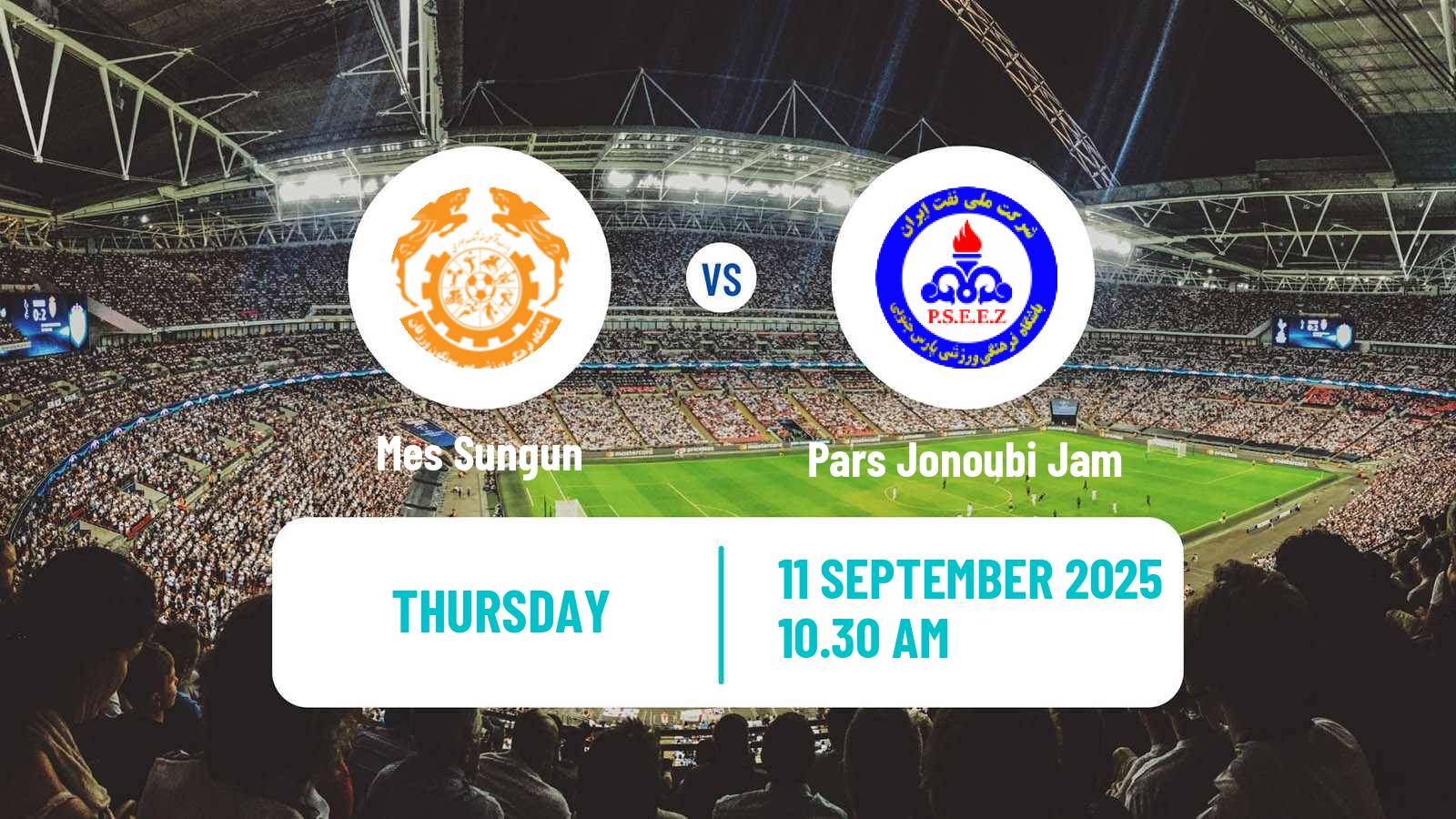 Soccer Iran Division 1 Mes Sungun - Pars Jonoubi Jam