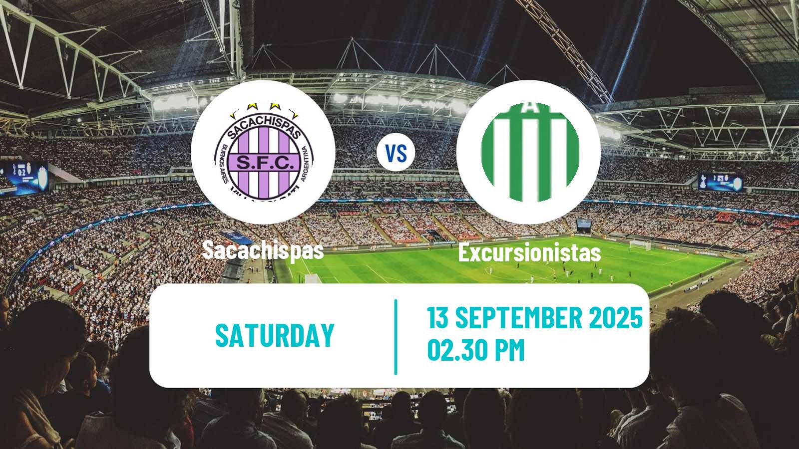 Soccer Argentinian Primera B Sacachispas - Excursionistas