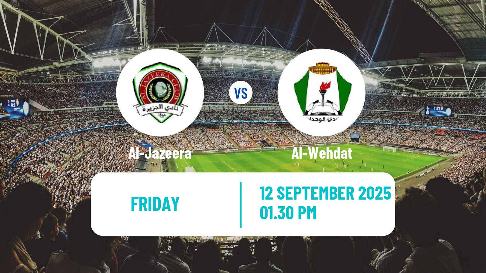 Soccer Jordan Premier League Al-Jazeera - Al-Wehdat