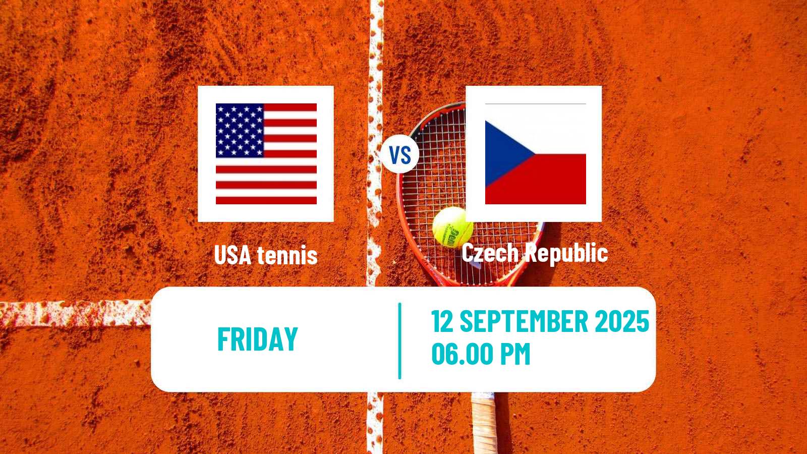 Tennis Davis Cup - World Group Teams USA - Czech Republic