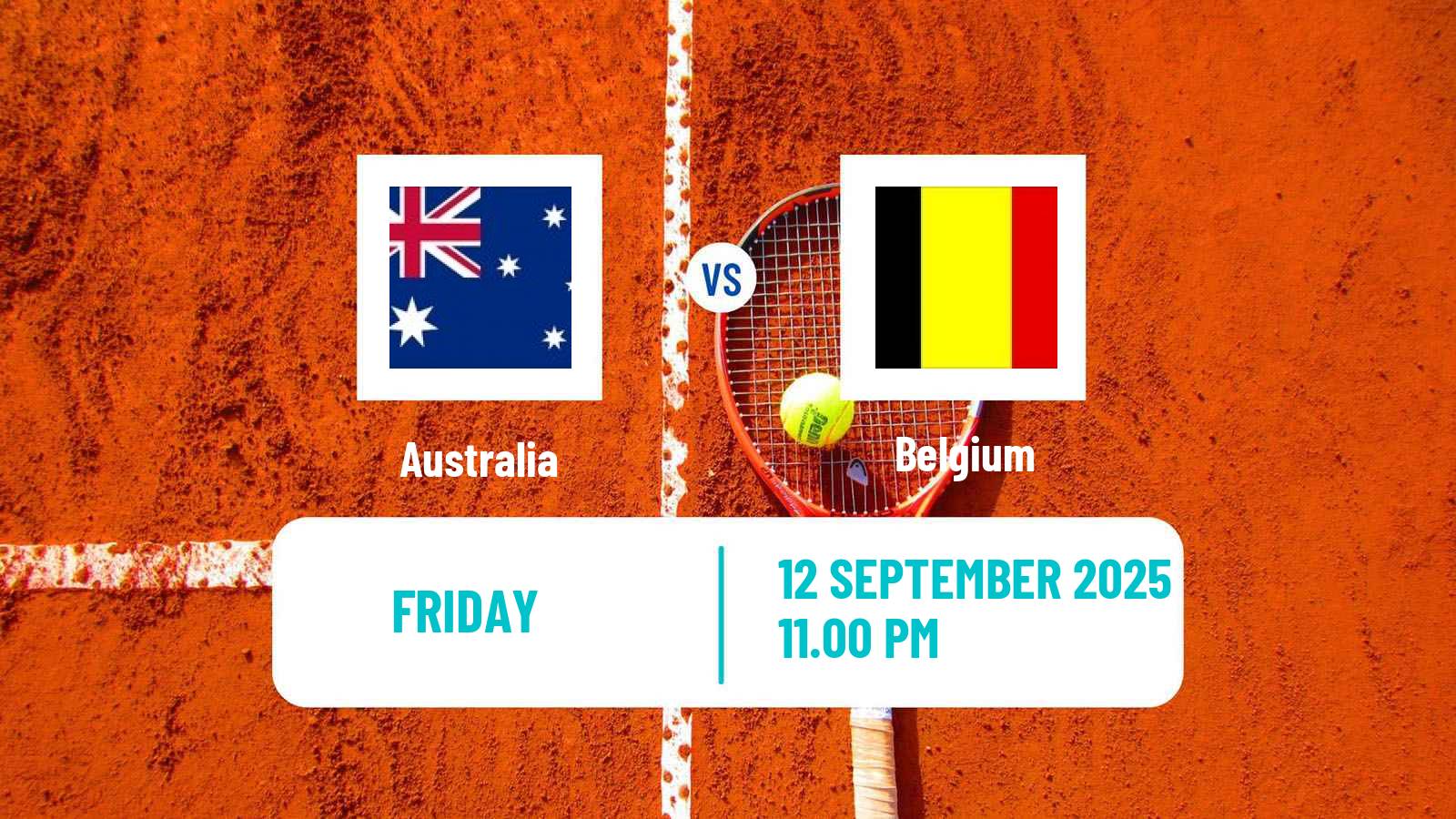 Tennis Davis Cup - World Group Teams Australia - Belgium