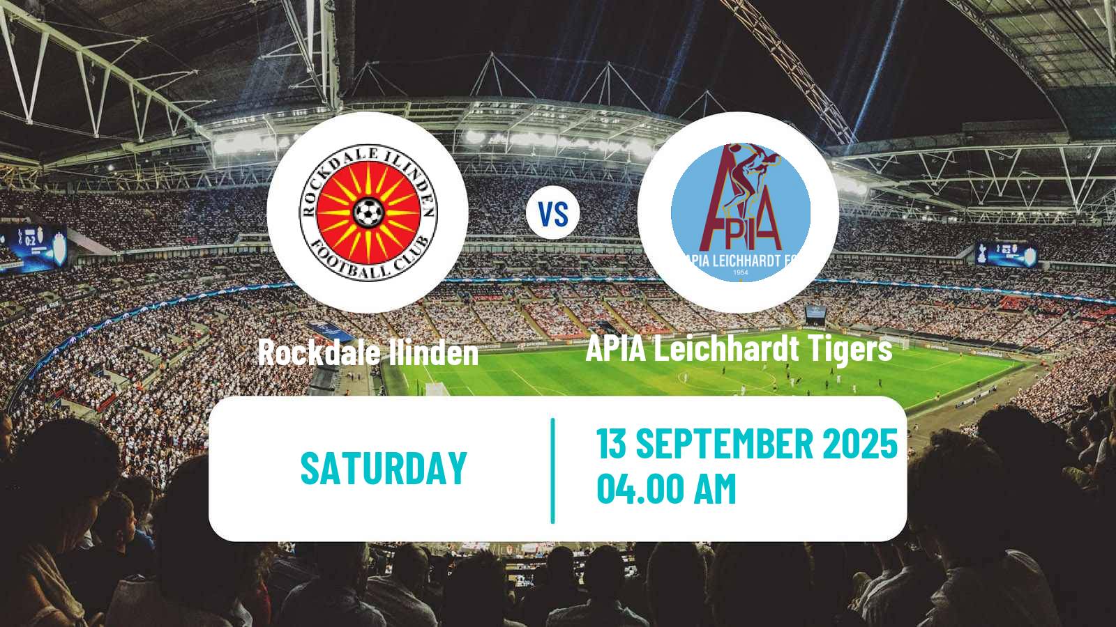Soccer Australian NPL NSW Rockdale Ilinden - APIA Leichhardt Tigers