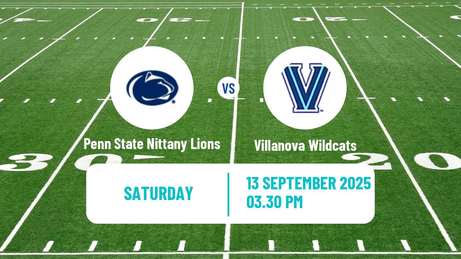 American football NCAA College Football Penn State Nittany Lions - Villanova Wildcats