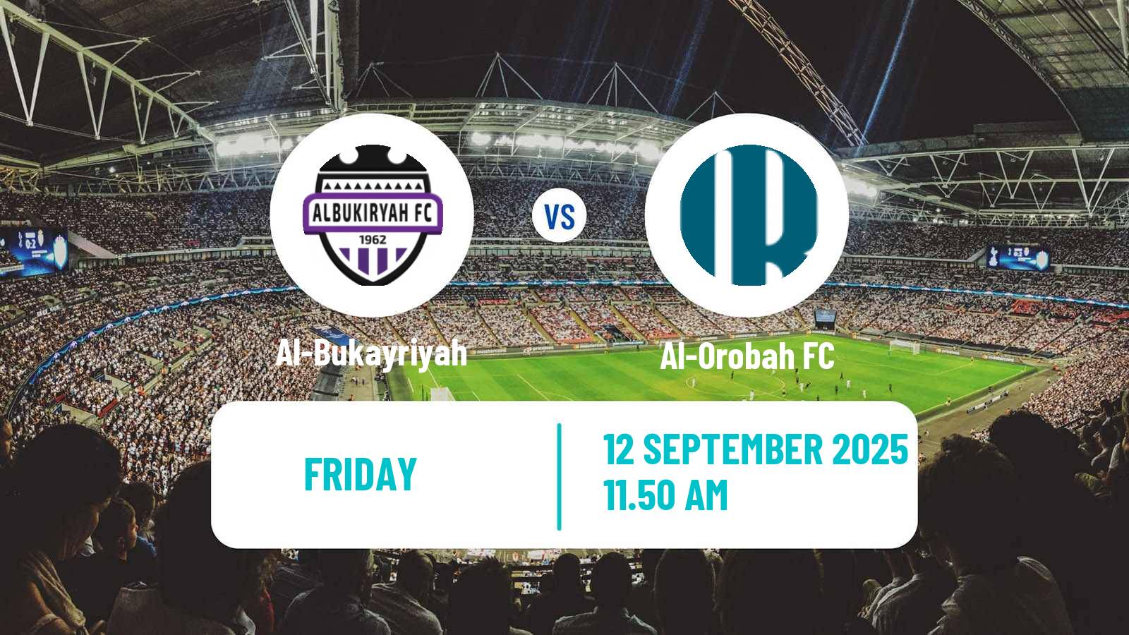 Soccer Saudi Division 1 Al-Bukayriyah - Al-Orobah