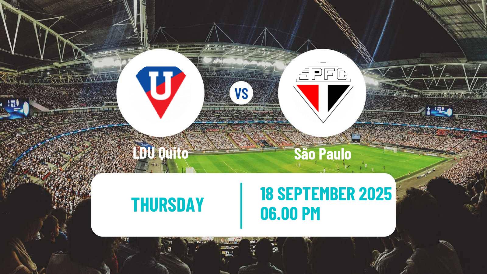Soccer Copa Libertadores LDU Quito - São Paulo