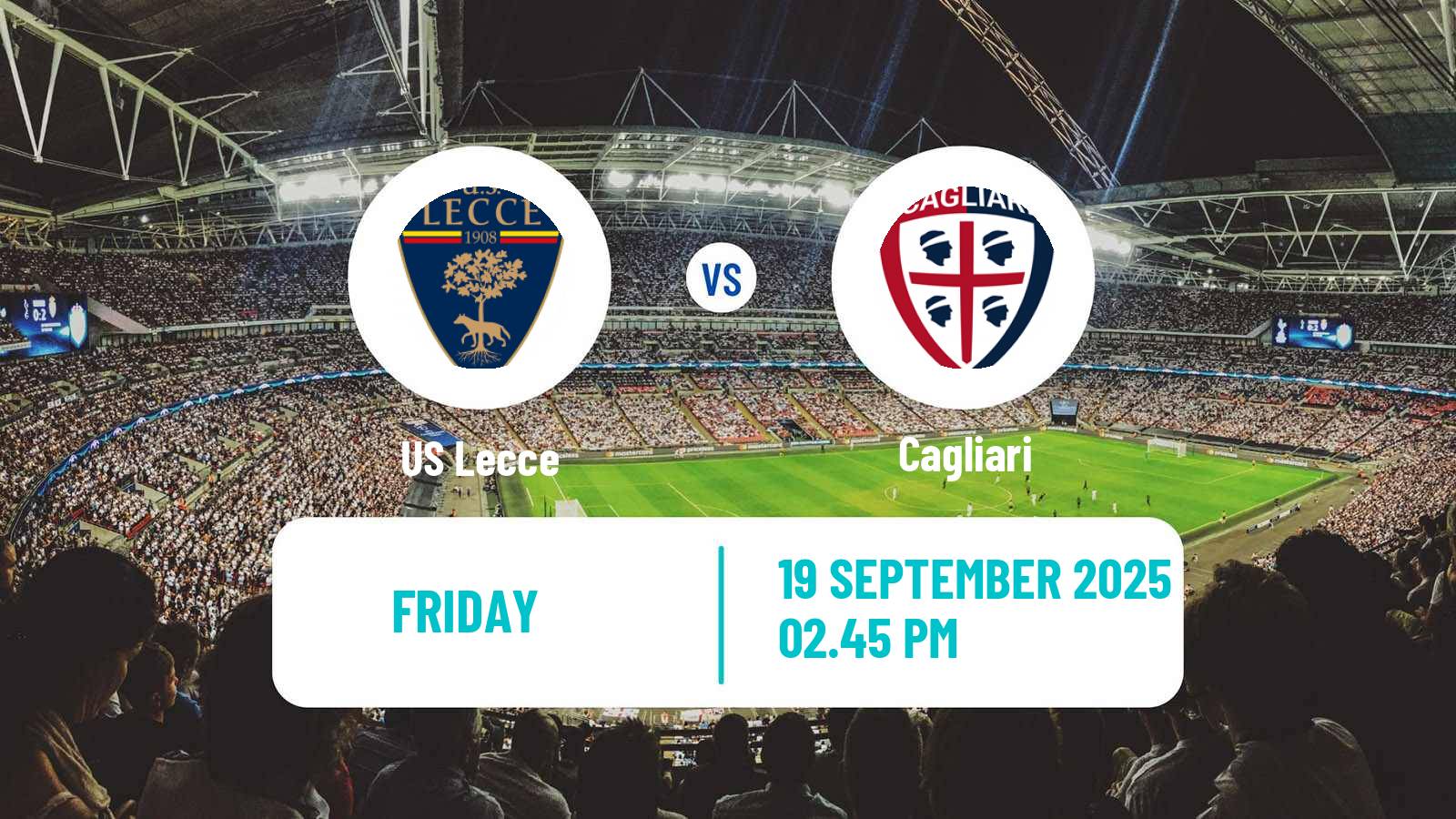 Soccer Italian Serie A Lecce - Cagliari