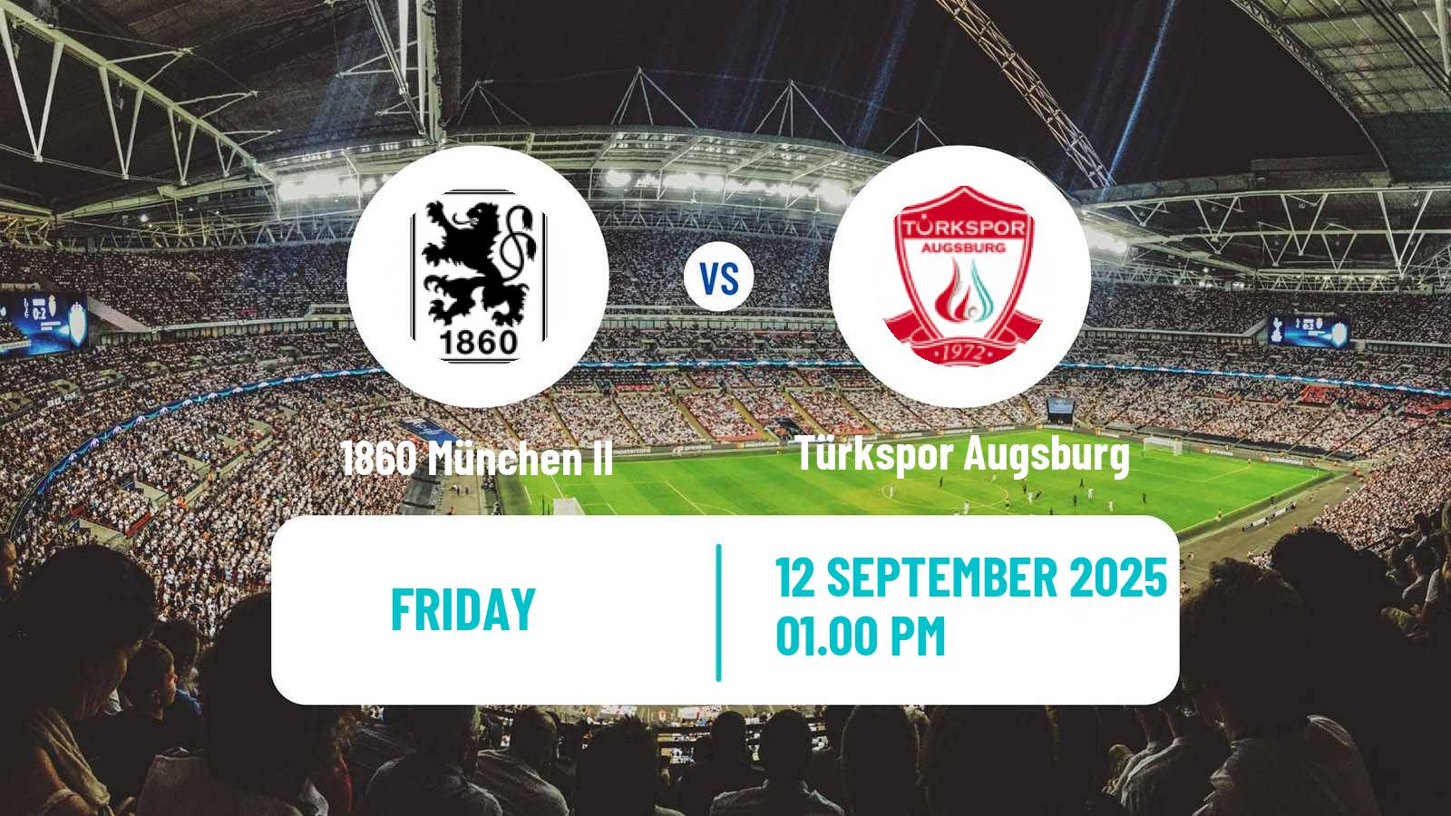 Soccer German Oberliga Bayern Süd 1860 München II - Türkspor Augsburg