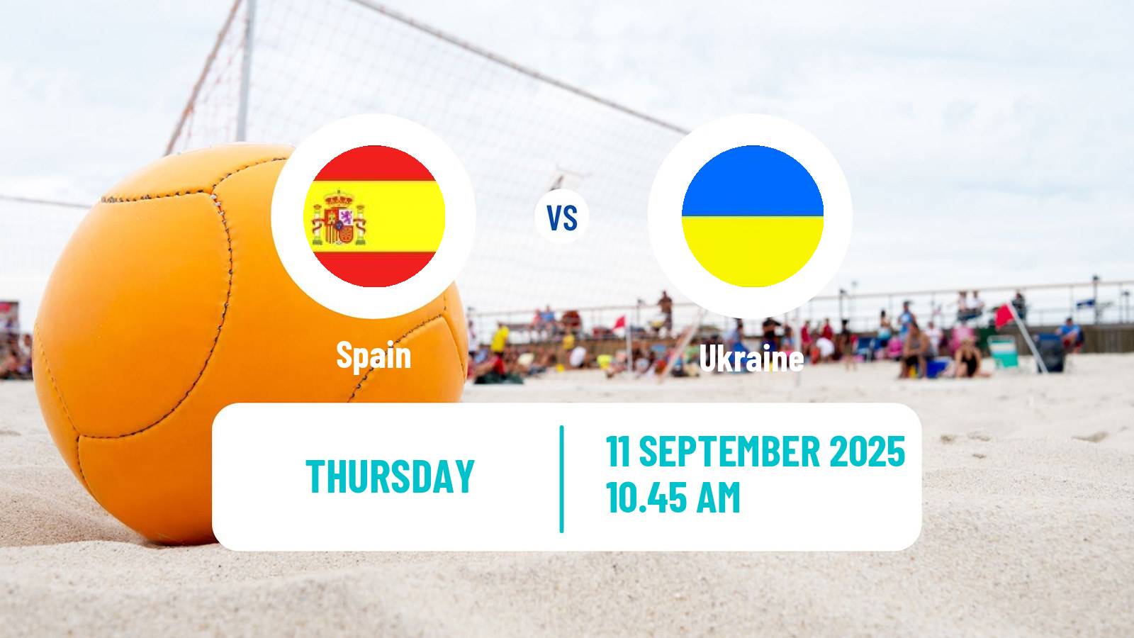 Beach soccer EBSL Superfinal Spain - Ukraine