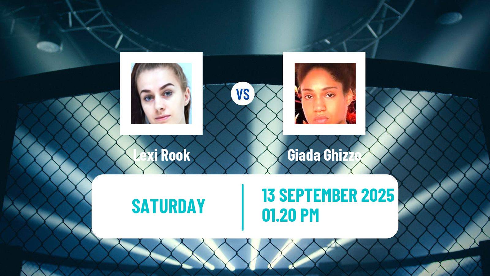 MMA Bantamweight Cage Warriors Women Lexi Rook - Giada Ghizzo