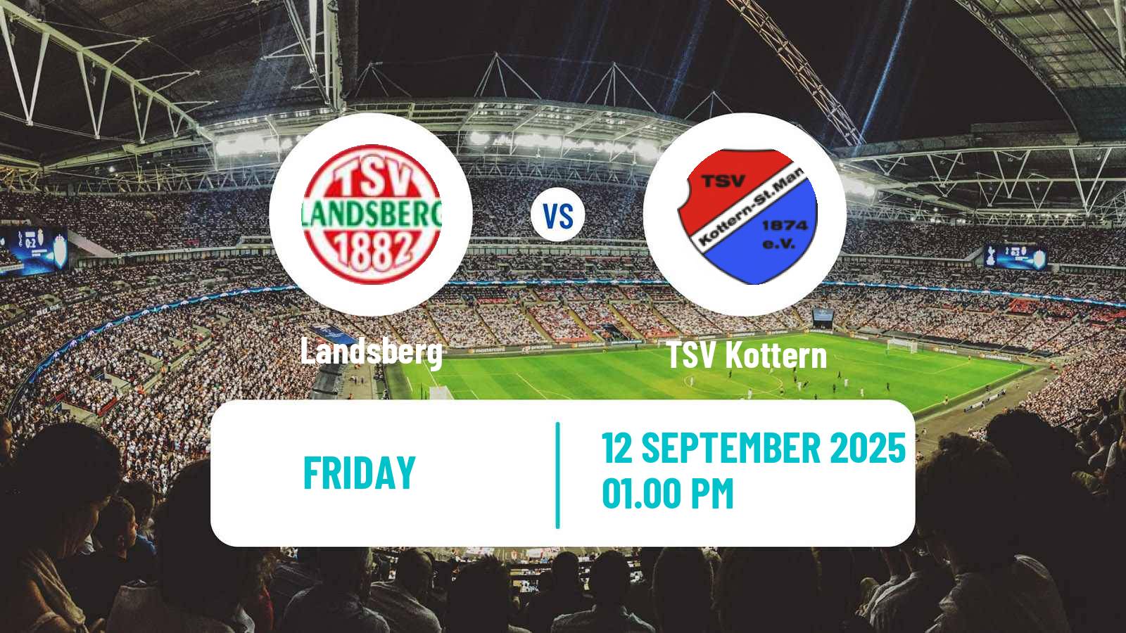Soccer German Oberliga Bayern Süd Landsberg - TSV Kottern