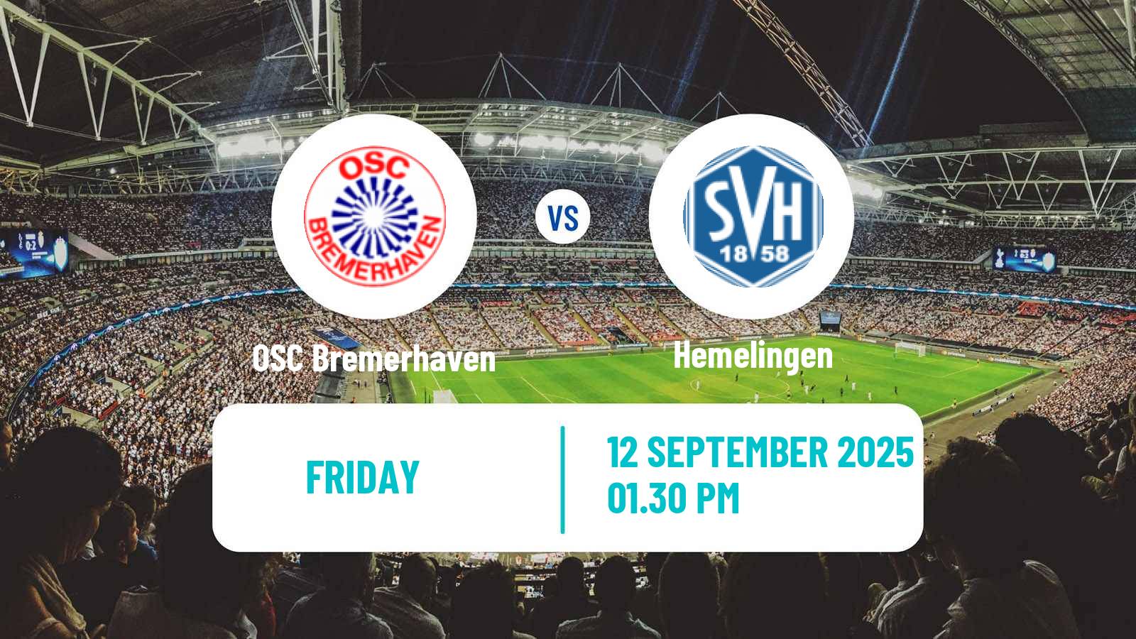 Soccer German Oberliga Bremen OSC Bremerhaven - Hemelingen