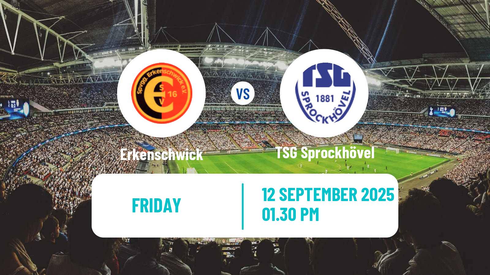 Soccer German Oberliga Westfalen Erkenschwick - TSG Sprockhövel