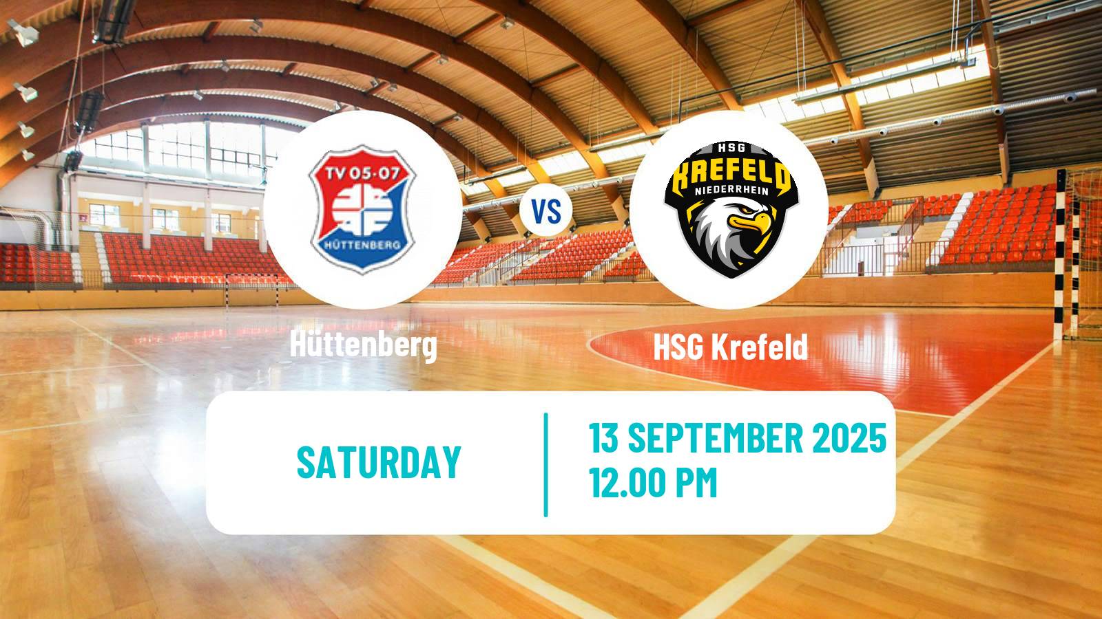 Handball German 2 Bundesliga Handball Hüttenberg - Krefeld