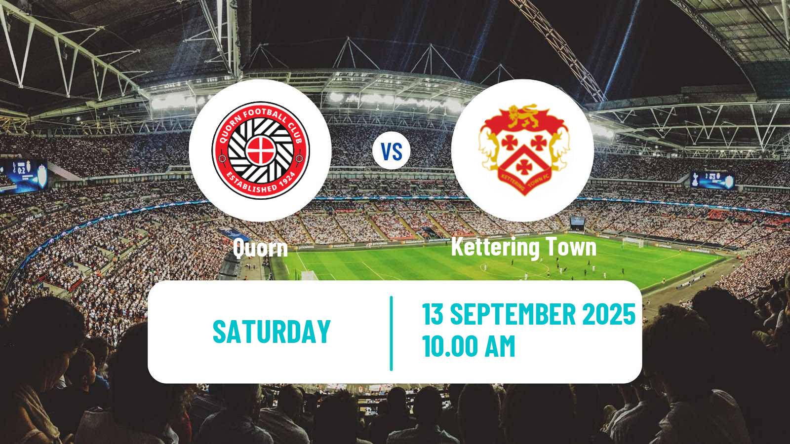 Soccer English FA Cup Quorn - Kettering Town