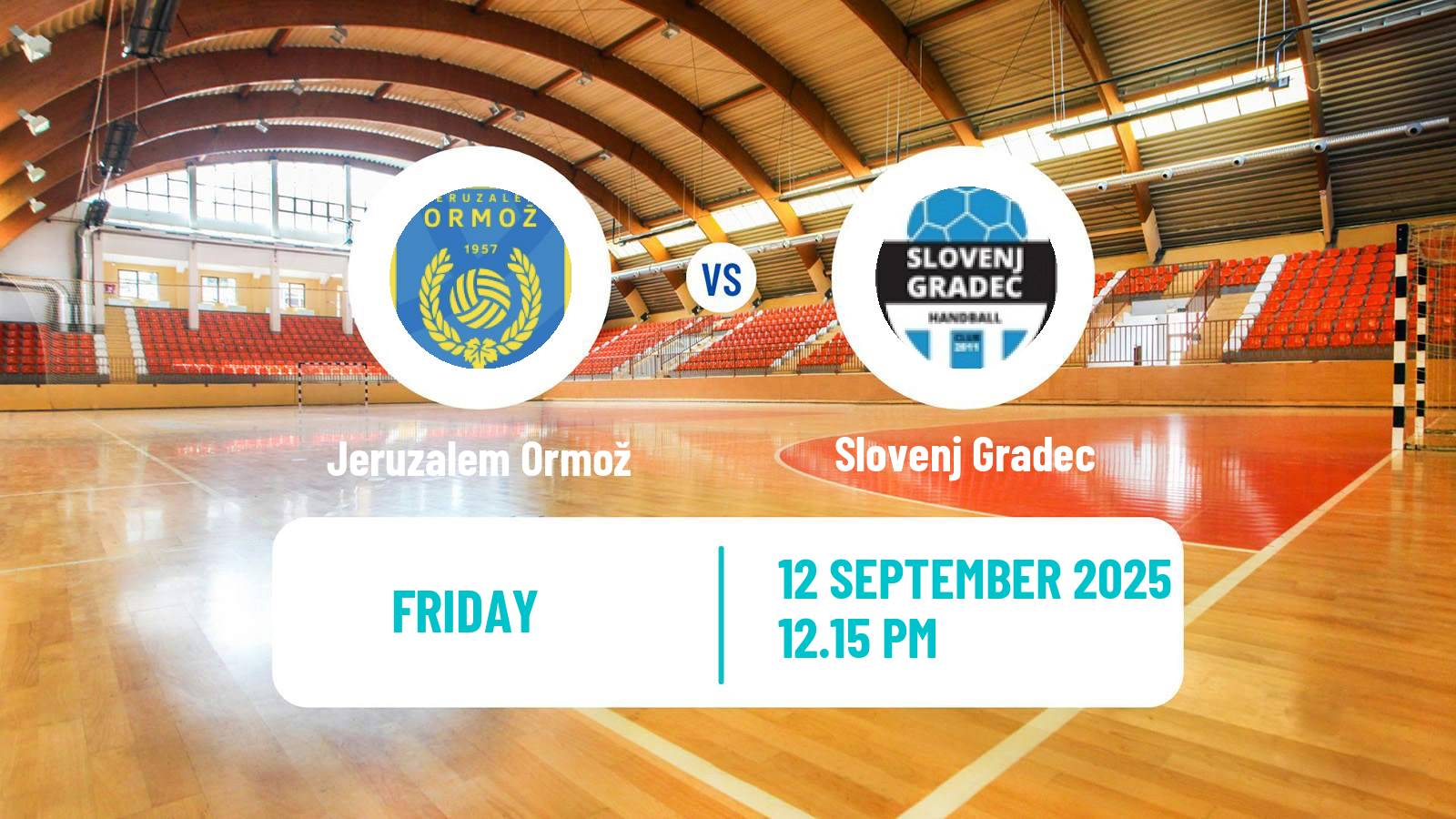 Handball Slovenian 1 NLB Liga Handball Jeruzalem Ormož - Slovenj Gradec