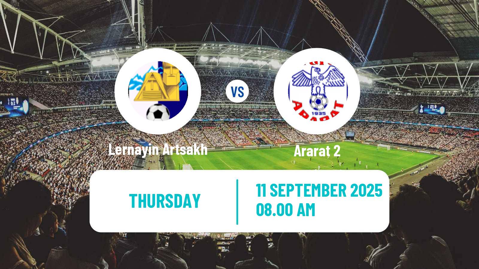 Soccer Armenian First League Lernayin Artsakh - Ararat 2