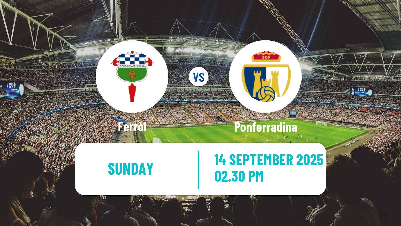 Soccer Spanish Primera RFEF Group 1 Ferrol - Ponferradina