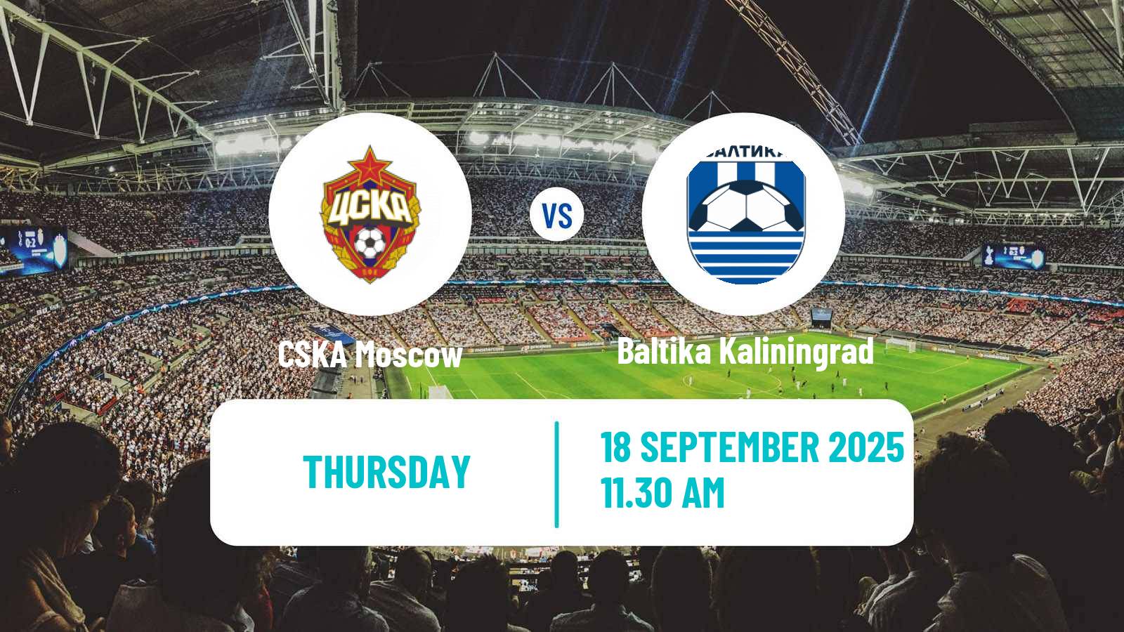 Soccer Russian Cup CSKA Moscow - Baltika Kaliningrad