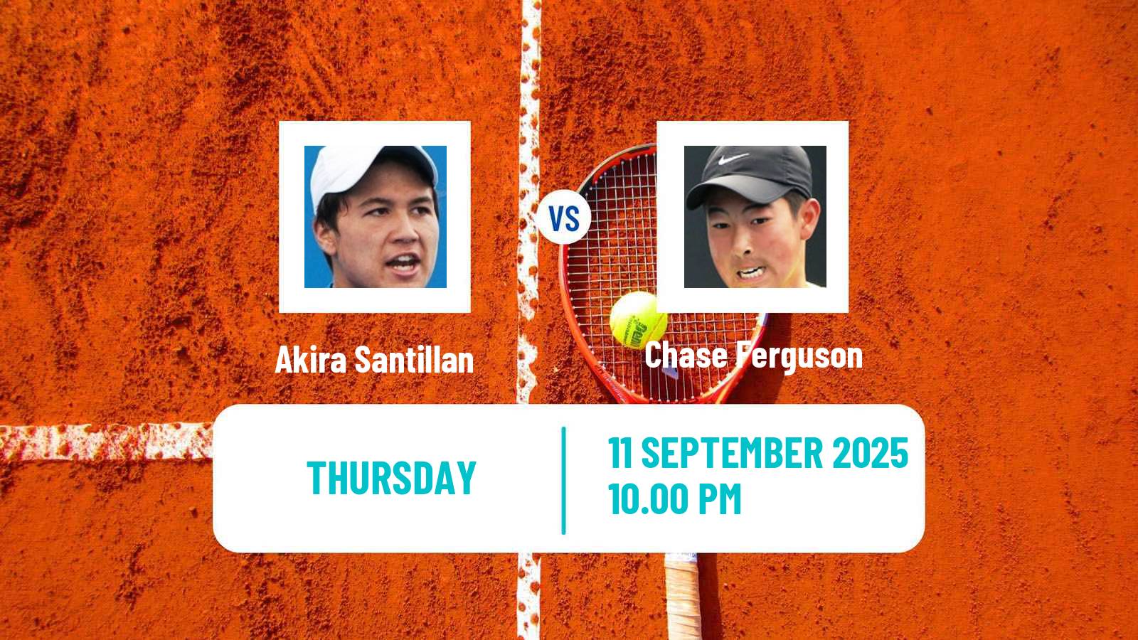 Tennis ITF M15 Maanshan 9 Men Akira Santillan - Chase Ferguson