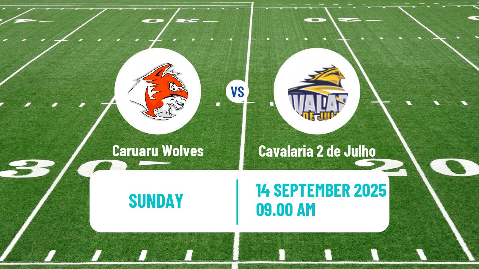 American football Brazilian BFA Caruaru Wolves - Cavalaria 2 de Julho