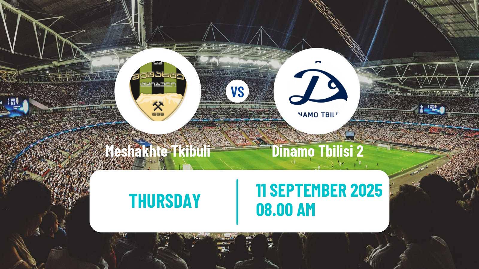 Soccer Georgian Erovnuli Liga 2 Meshakhte Tkibuli - Dinamo Tbilisi 2