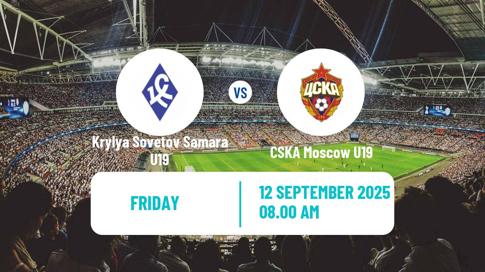 Soccer Russian Youth League Krylya Sovetov Samara U19 - CSKA Moscow U19