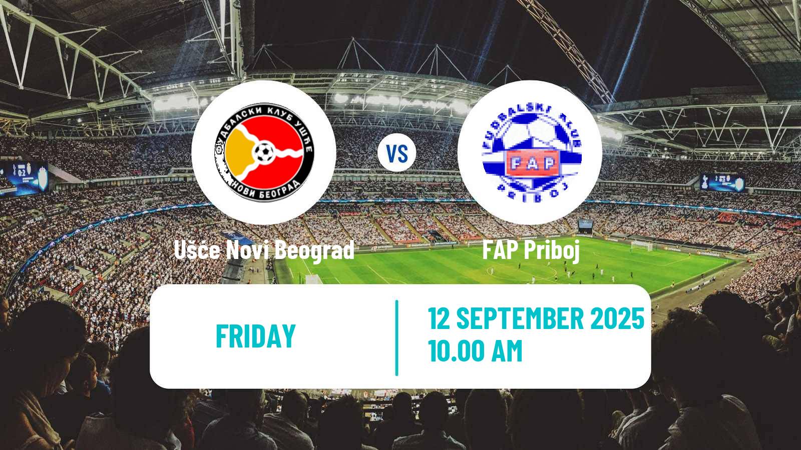 Soccer Serbian Prva Liga Ušće Novi Beograd - FAP Priboj