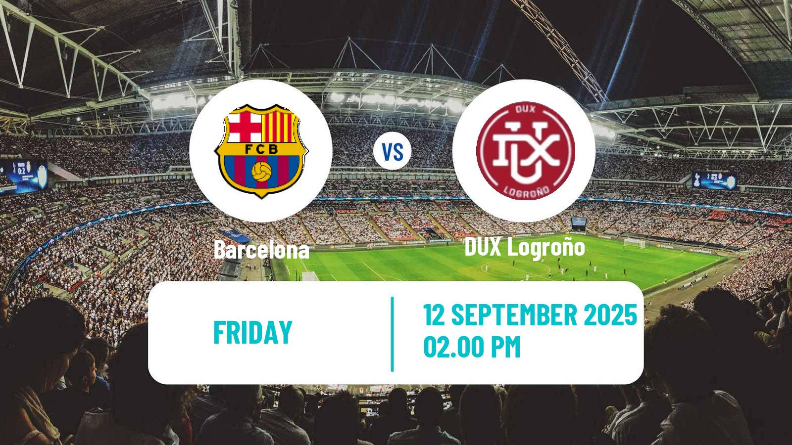 Soccer Spanish Primera División Women Barcelona - DUX Logroño