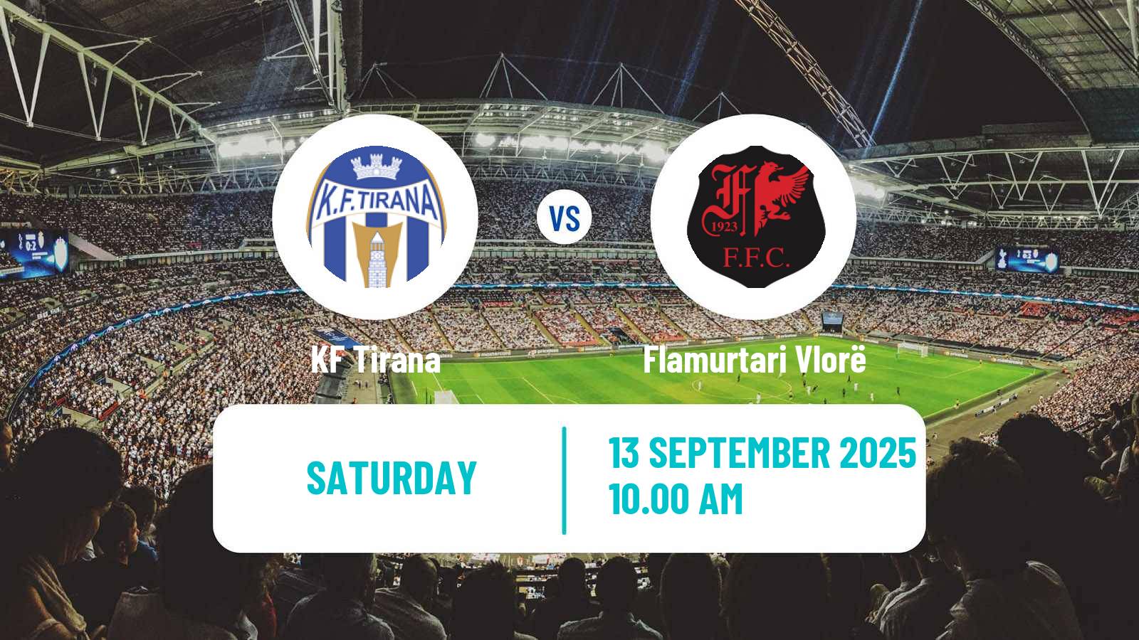 Soccer Albanian Super League Tirana - Flamurtari Vlorë