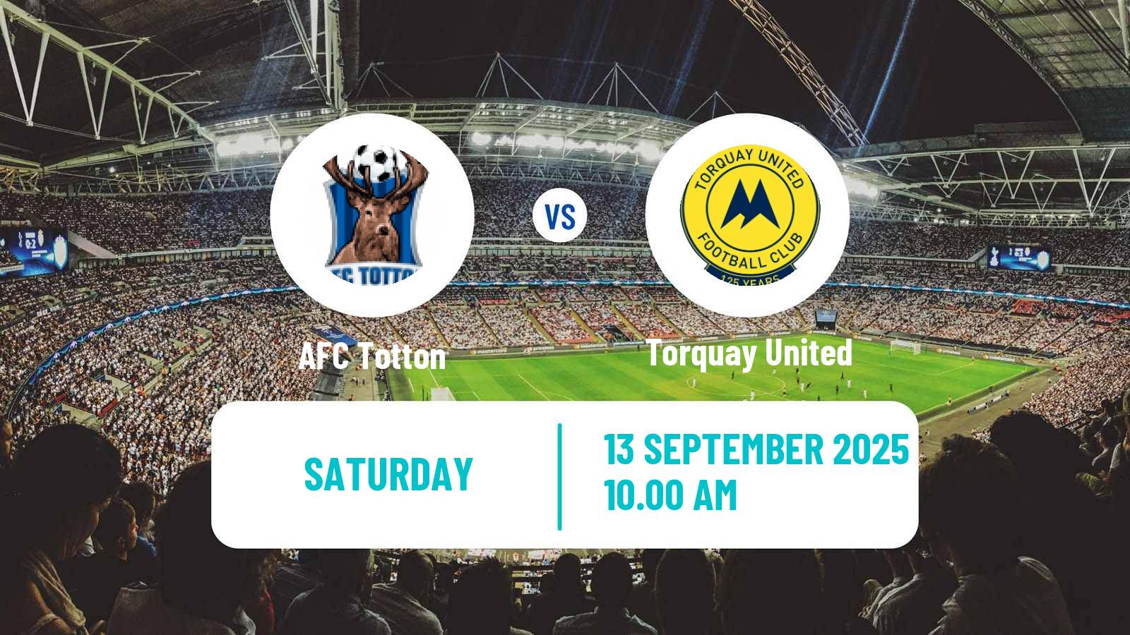 Soccer English FA Cup Totton - Torquay United