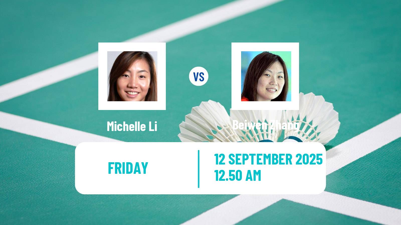 Badminton BWF World Tour Hong Kong Open Women Michelle Li - Beiwen Zhang