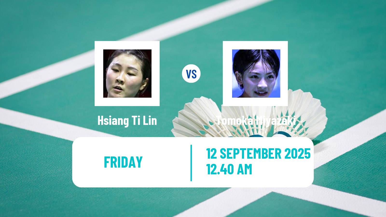 Badminton BWF World Tour Hong Kong Open Women Hsiang Ti Lin - Tomoka Miyazaki