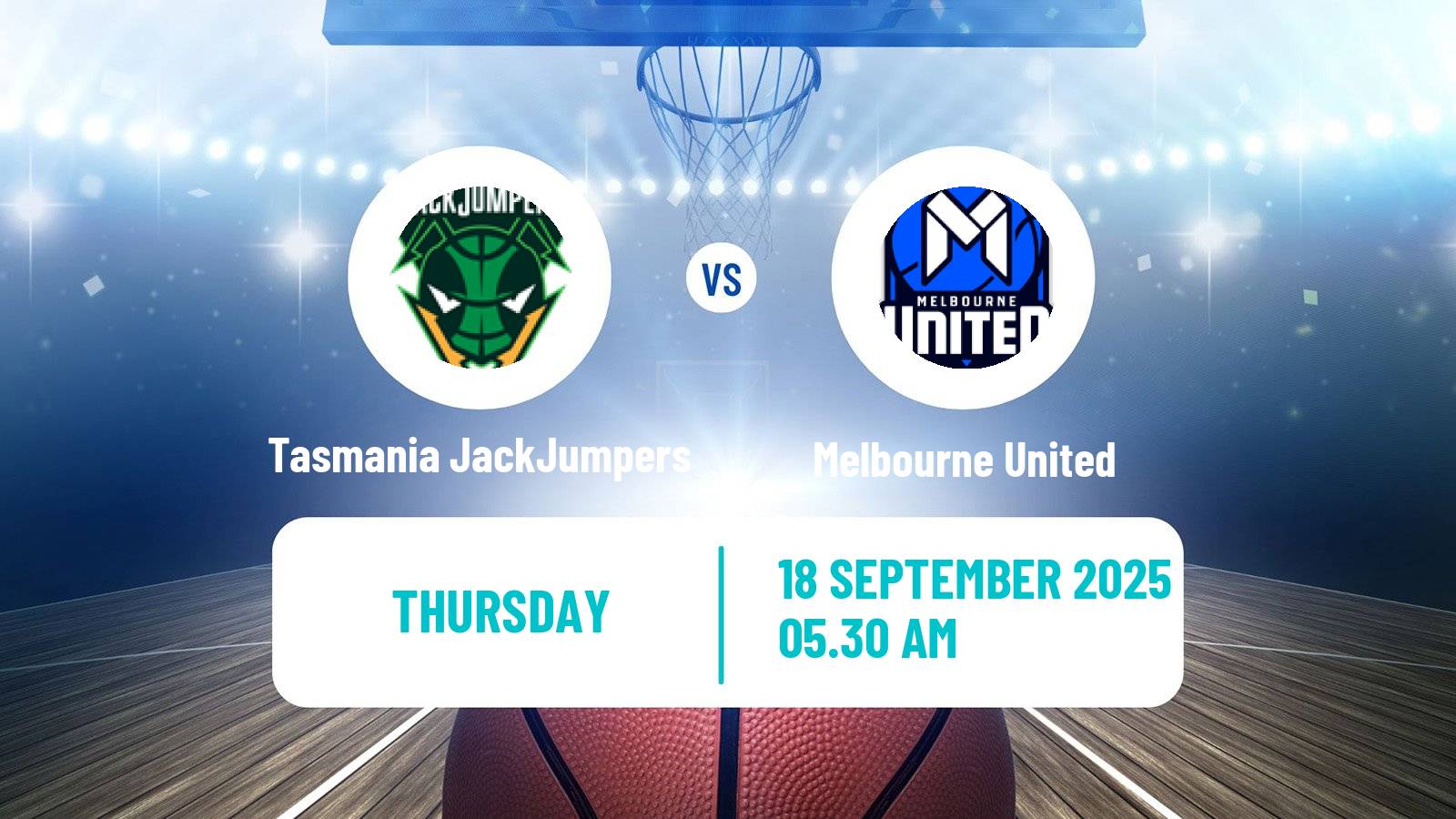Basketball Australian NBL Tasmania JackJumpers - Melbourne United