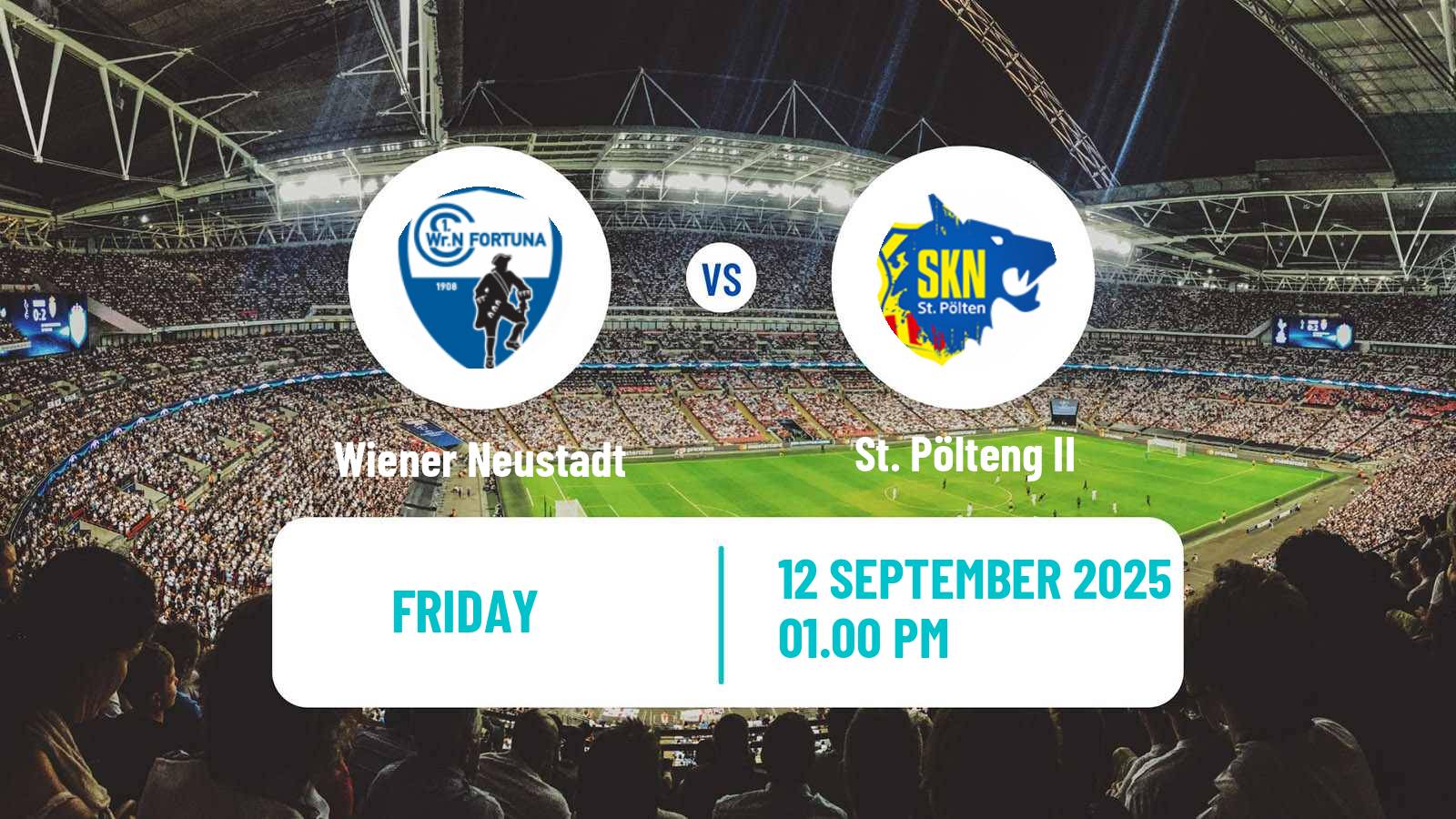 Soccer Austrian Landesliga Niederosterreich Wiener Neustadt - St. Pölteng II