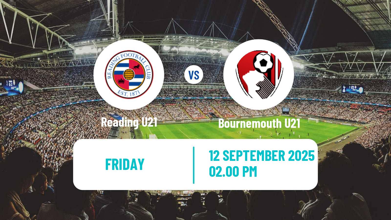 Soccer English Premier League Cup Reading U21 - Bournemouth U21