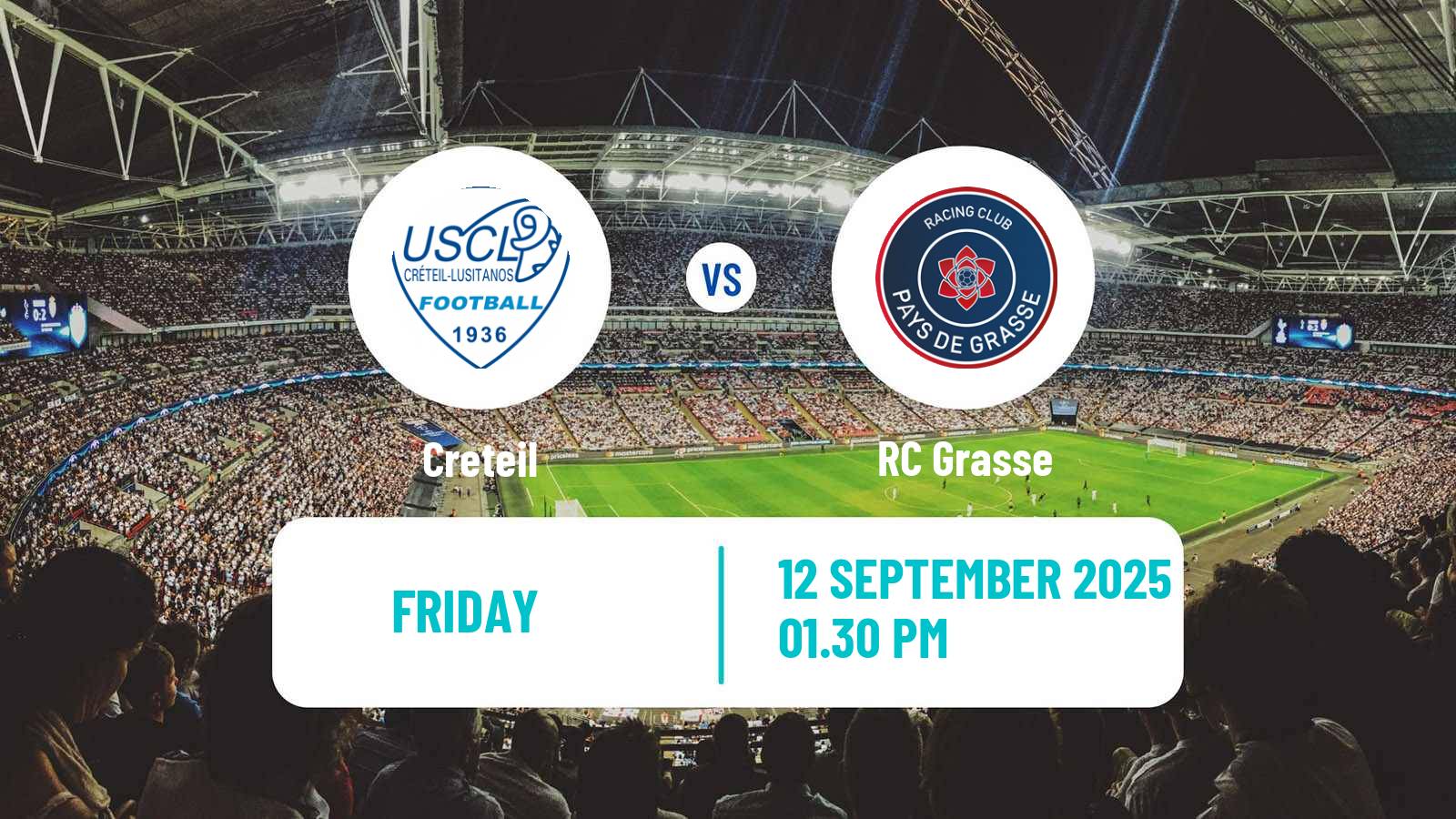 Soccer French National 2 - Group C Creteil - Grasse
