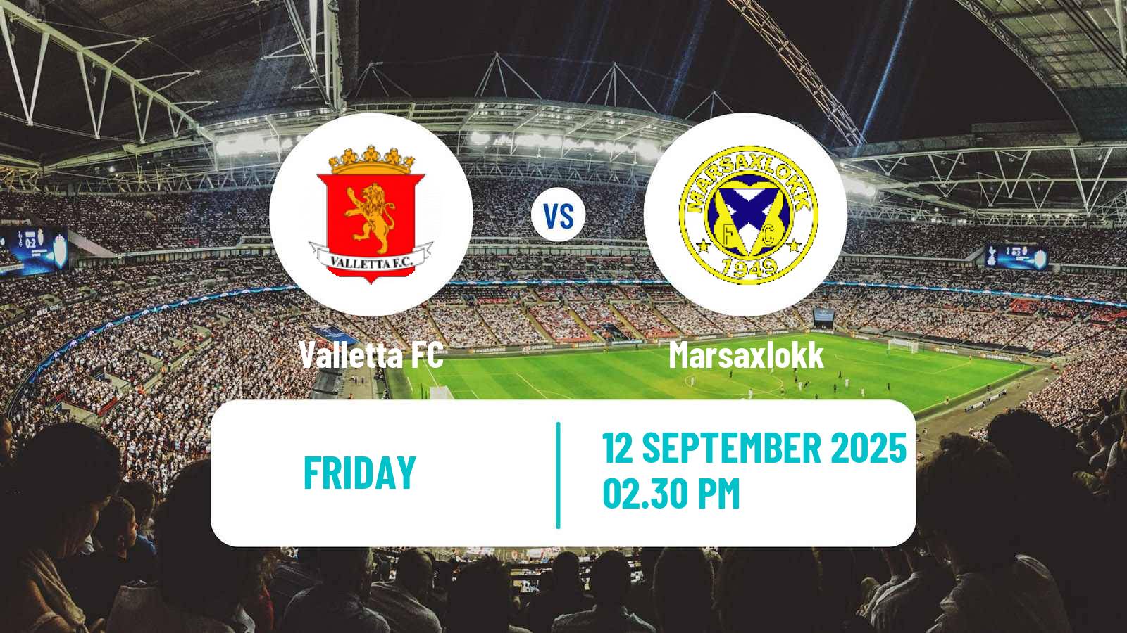 Soccer Maltese Premier League Valletta - Marsaxlokk